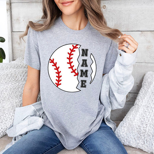 Personalized Baseball Shirt, Custom Baseball Shirt, Baseball Name Shirt, Custom Shirts For Baseballer, Baseball Mom Shirt, Baseball Dad Gift