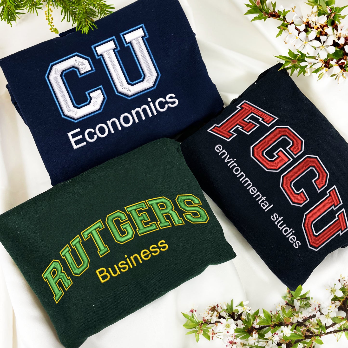 Custom Embroidered University Sweatshirt