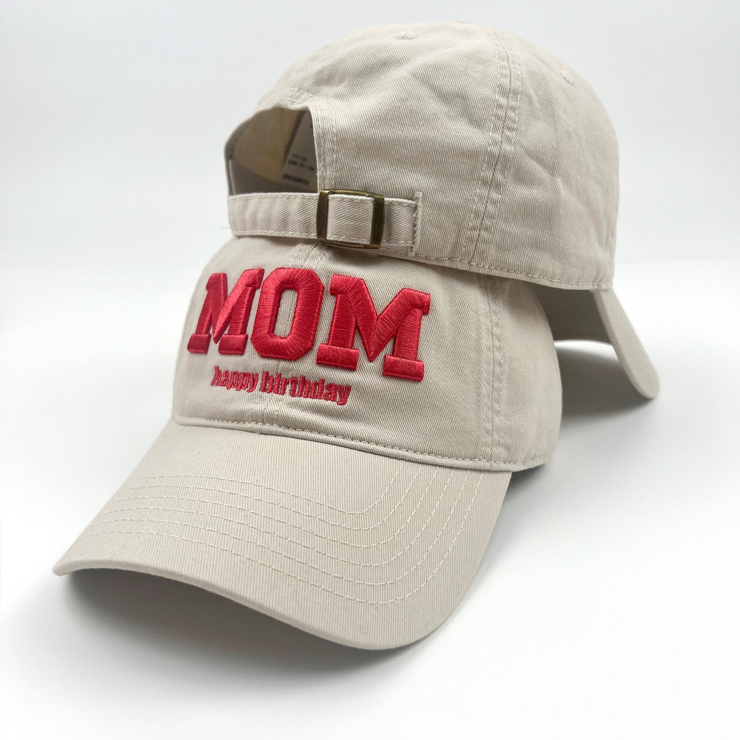 Custom Vintage Baseball Hat，Embroidered Hat with 3D Text Logo