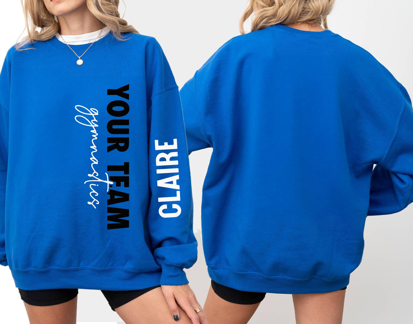 Personalized FamilySport Sweatshirt,Custom Gymnastics Hoodie, Glitter Gymnastics Mom Shirt