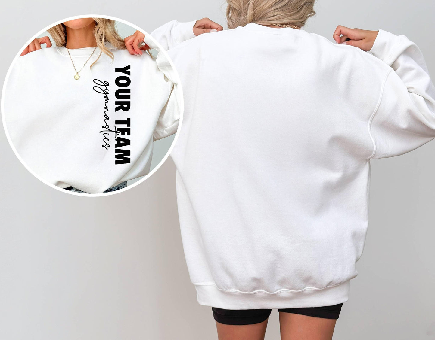 Personalized FamilySport Sweatshirt,Custom Gymnastics Hoodie, Glitter Gymnastics Mom Shirt