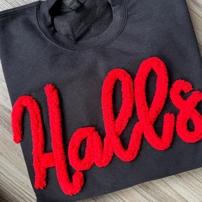 Personalized Embroidered Sports Team Sweatshirt, High School Teams, Eagles, Colts spirit, custom name Chenille Patch,Cheer mom