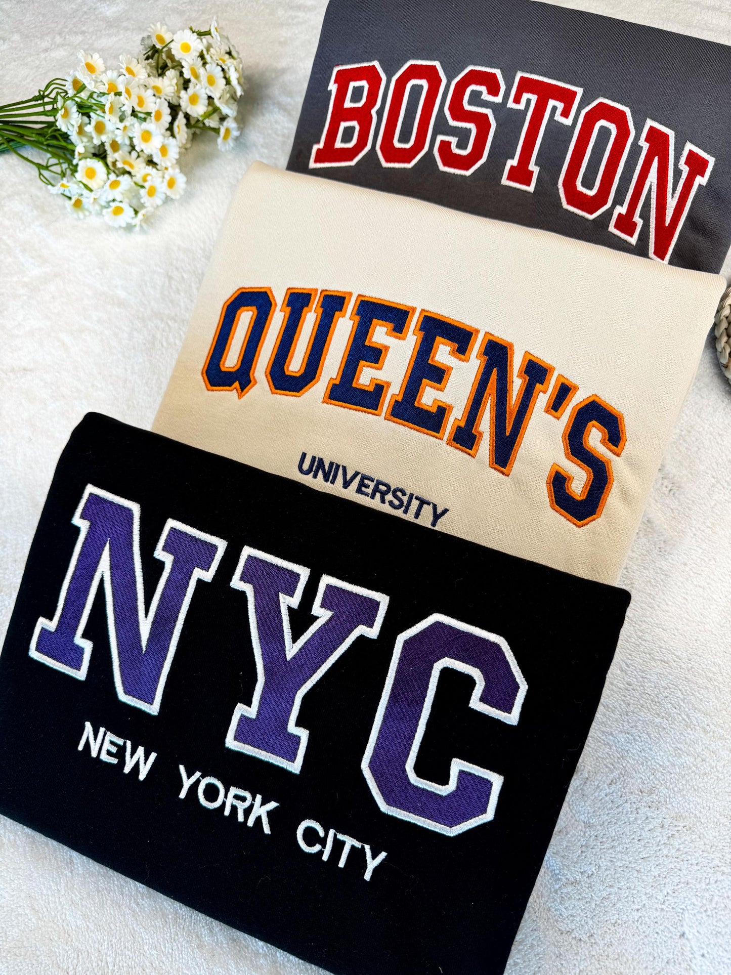 Custom Embroidered University Sweatshirt