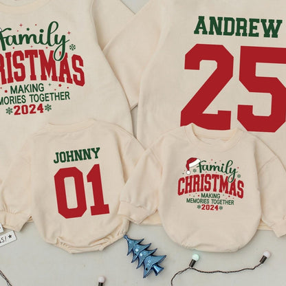 Family Christmas 2024 Making Memories Together Sweatshirts