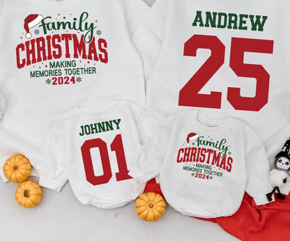 Family Christmas 2024 Making Memories Together Sweatshirts