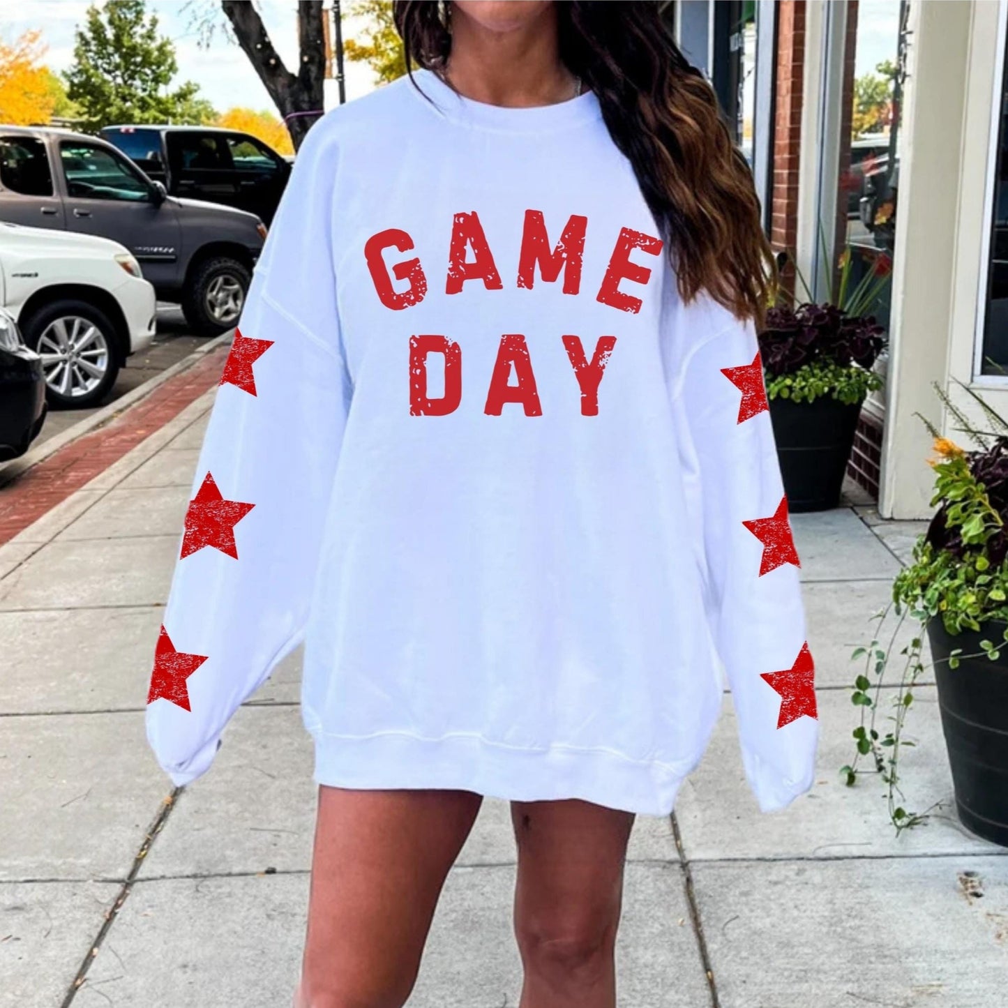 Custom Game day sweatshirt, number sweater, baseball mom, football mama