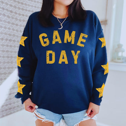 Custom Game day sweatshirt, number sweater, baseball mom, football mama