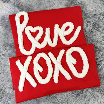 Personalized Embroidered Sports Team Sweatshirt, High School Teams, Eagles, Colts spirit, custom name Chenille Patch,Cheer mom