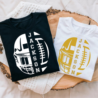 Personalized Football Mom Shirt for Game Day,Custom Football Gift,Women Football Shirt,Football Season Shirt