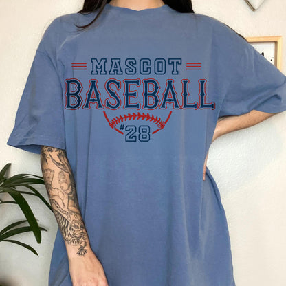 Custom Baseball Team T-Shirt/Custom School Spirit Shirt