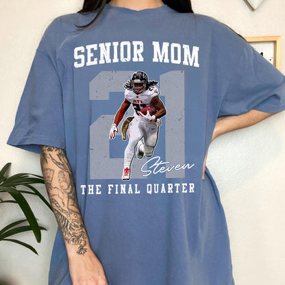 Personalized Football Mom Shirt, Custom 2026 Senior Football Mom Gift