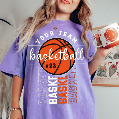 Custom Basketball Tee/Family T-Shirt/Basketball Team Shirt