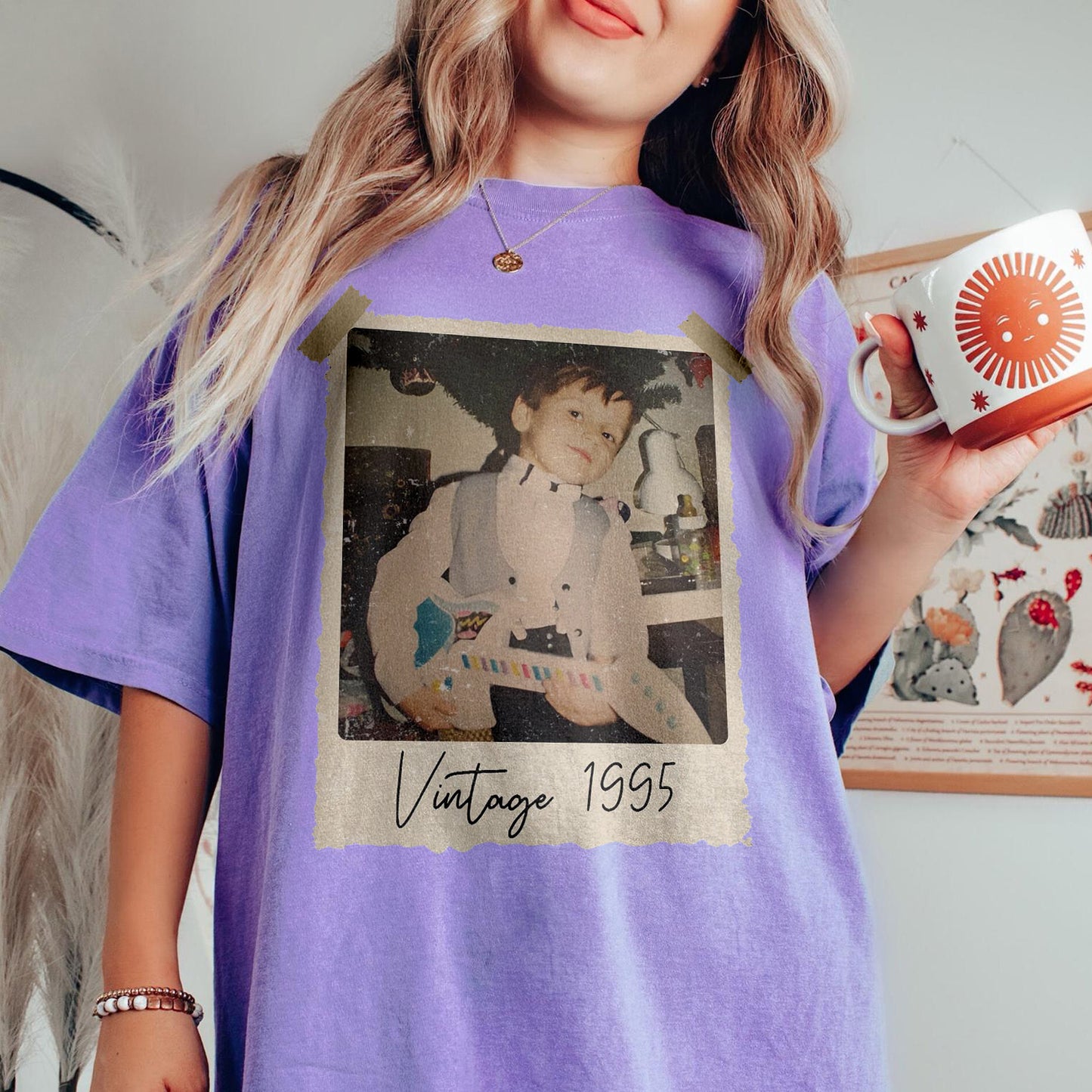 Custom Vintage Photo And Year Shirt, Custom Shirt With Picture Personalized 30th Birthday Gift Vintage