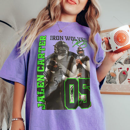 Customized American Football Photos Collage Shirt, Personalized Football Shirt With Name & Number