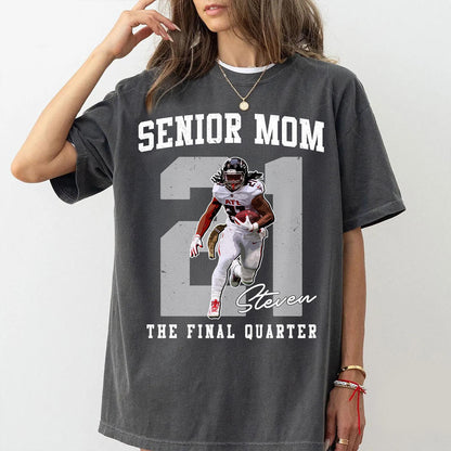 Personalized Football Mom Shirt, Custom 2026 Senior Football Mom Gift