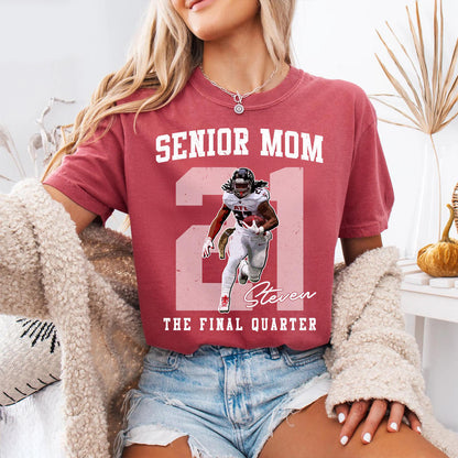 Personalized Football Mom Shirt, Custom 2026 Senior Football Mom Gift