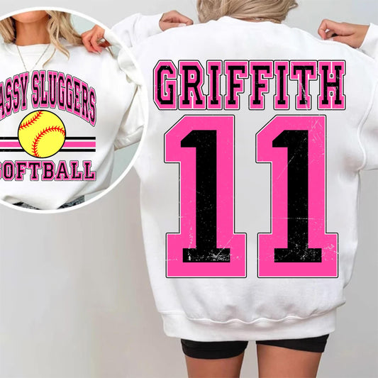 Personalized Softball Mascot or Your Team Custom Work T-Shirt