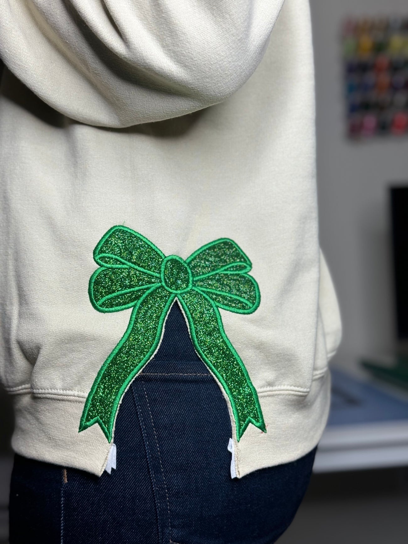 Custom Side Bow Cut-Out Sweatshirt