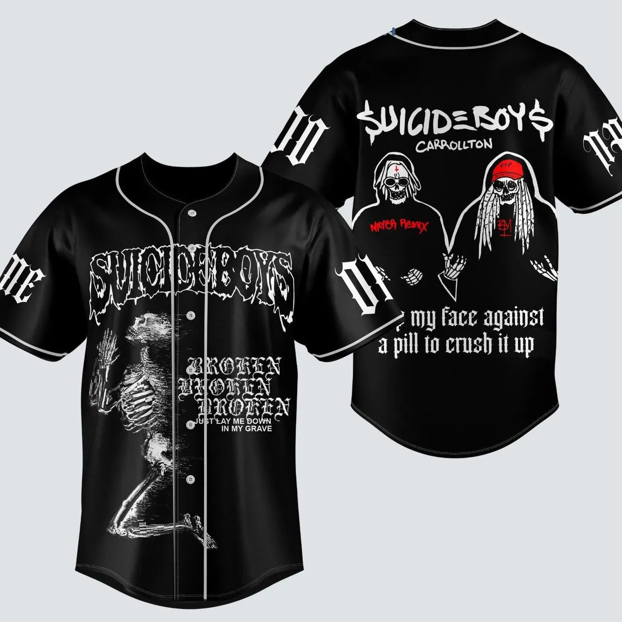Personalized Suicideboy Merch Jersey, Suicideboy G59 Baseball Jersey