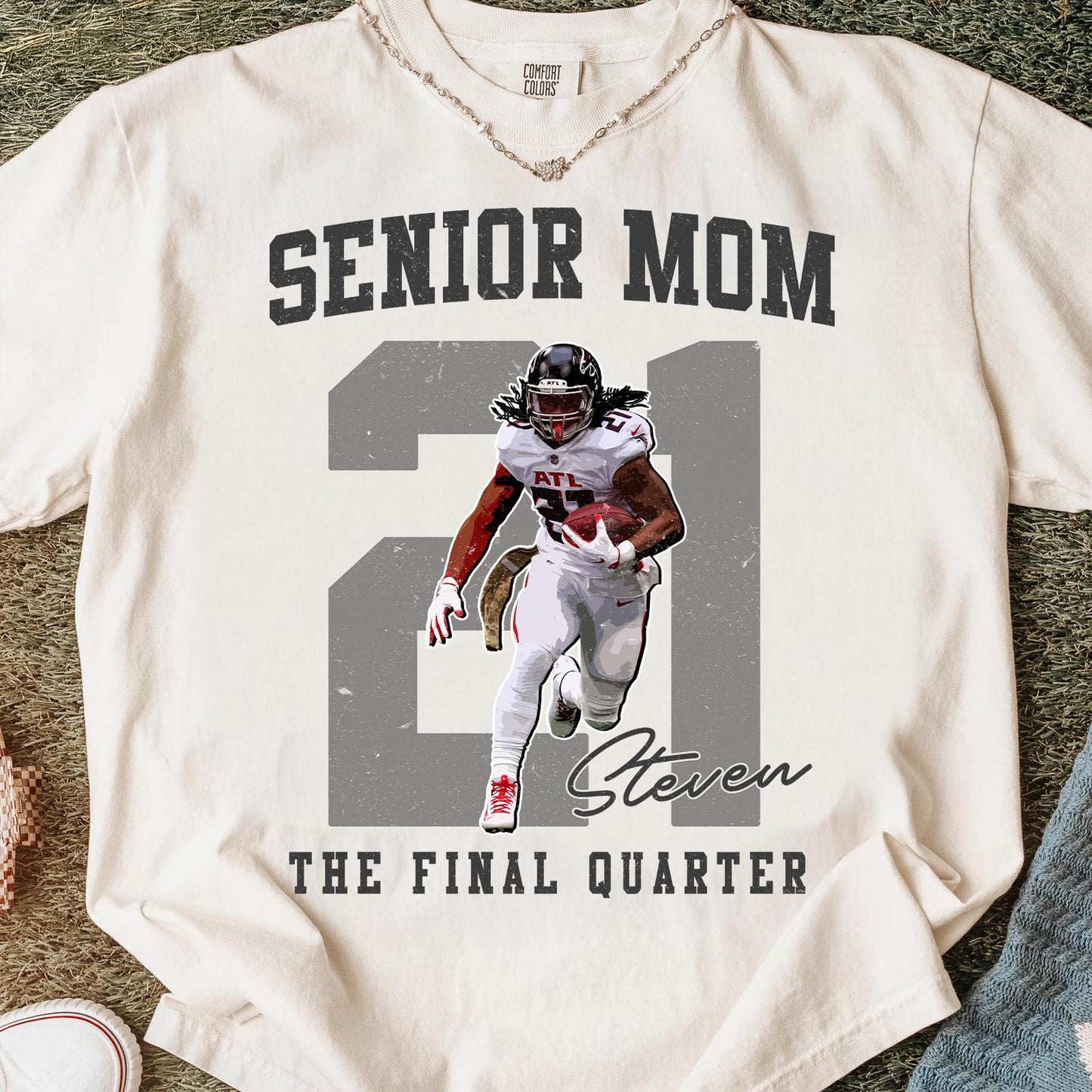 Personalized Football Mom Shirt, Custom 2026 Senior Football Mom Gift