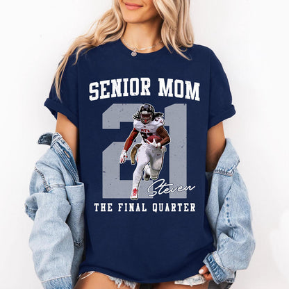Personalized Football Mom Shirt, Custom 2026 Senior Football Mom Gift