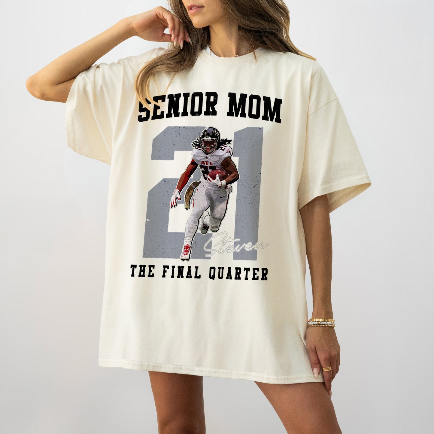 Personalized Football Mom Shirt, Custom 2026 Senior Football Mom Gift