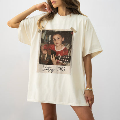 Custom Vintage Photo And Year Shirt, Custom Shirt With Picture Personalized 30th Birthday Gift Vintage