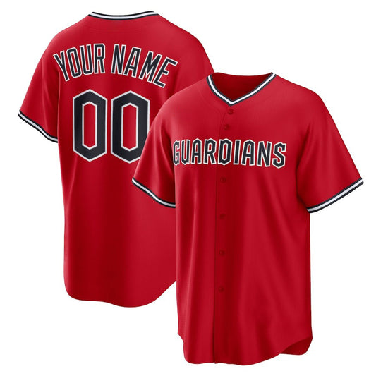 Personalization  Cleveland Guardians White Home Custom Replica Jersey