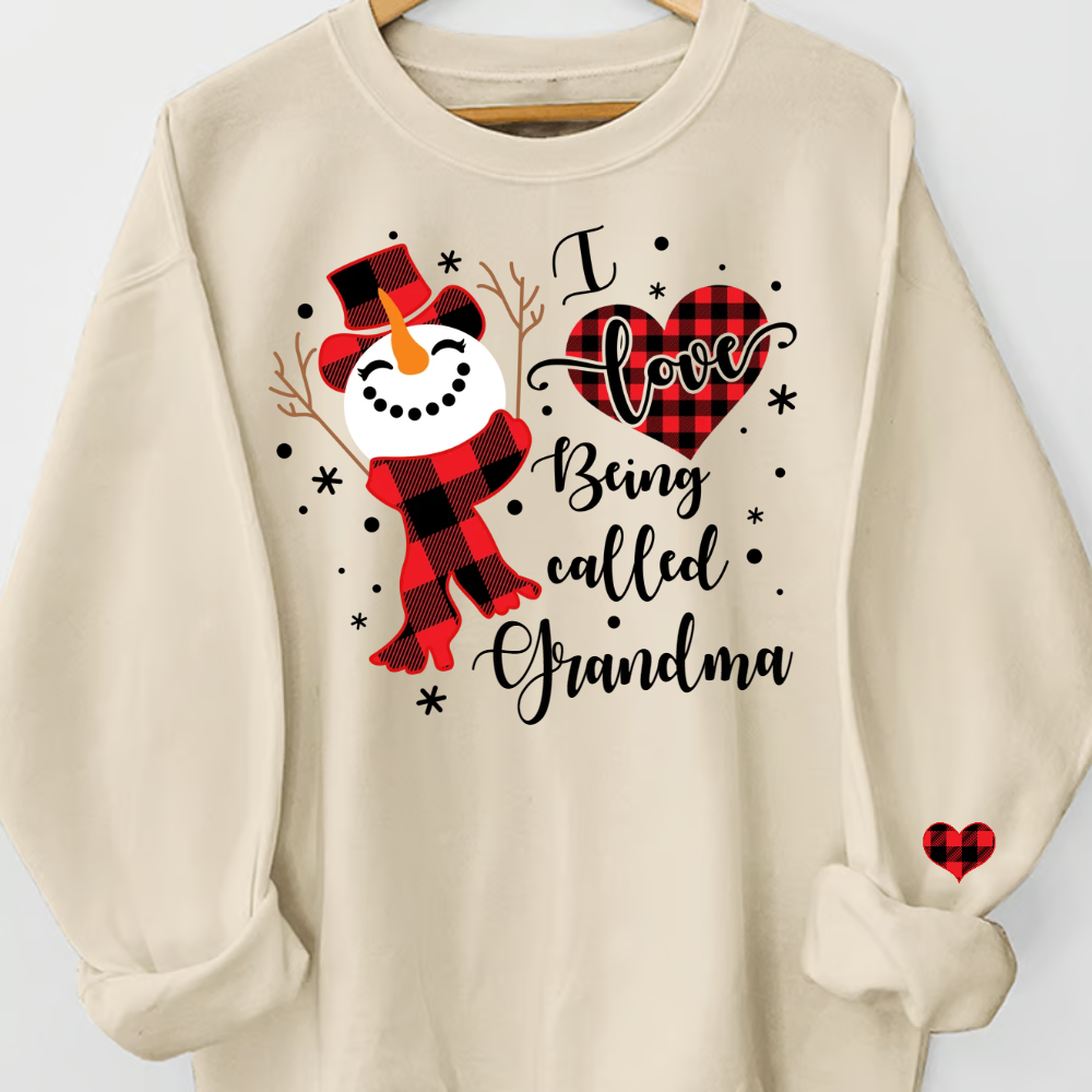 I Love Being Called Grandma Snowman Christmas And Kids