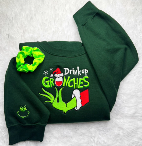 Custom Christmas Embroidered Sweatshirt